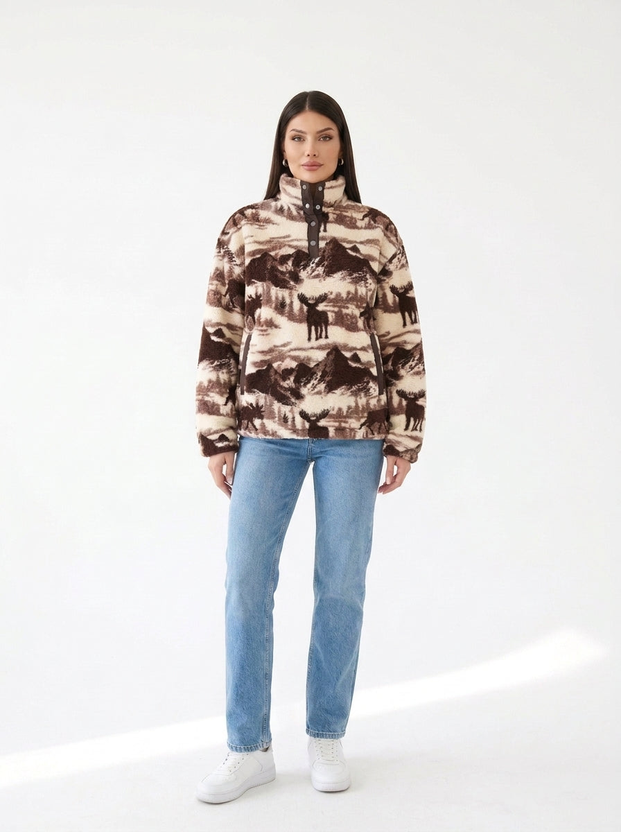 Polaire Sherpa Grand Nord marron