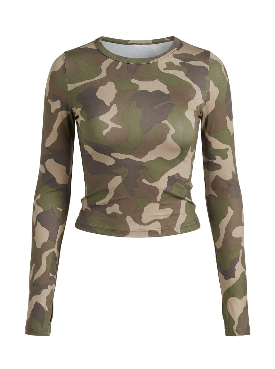 Top Camo Raglan camouflage, vue 3D