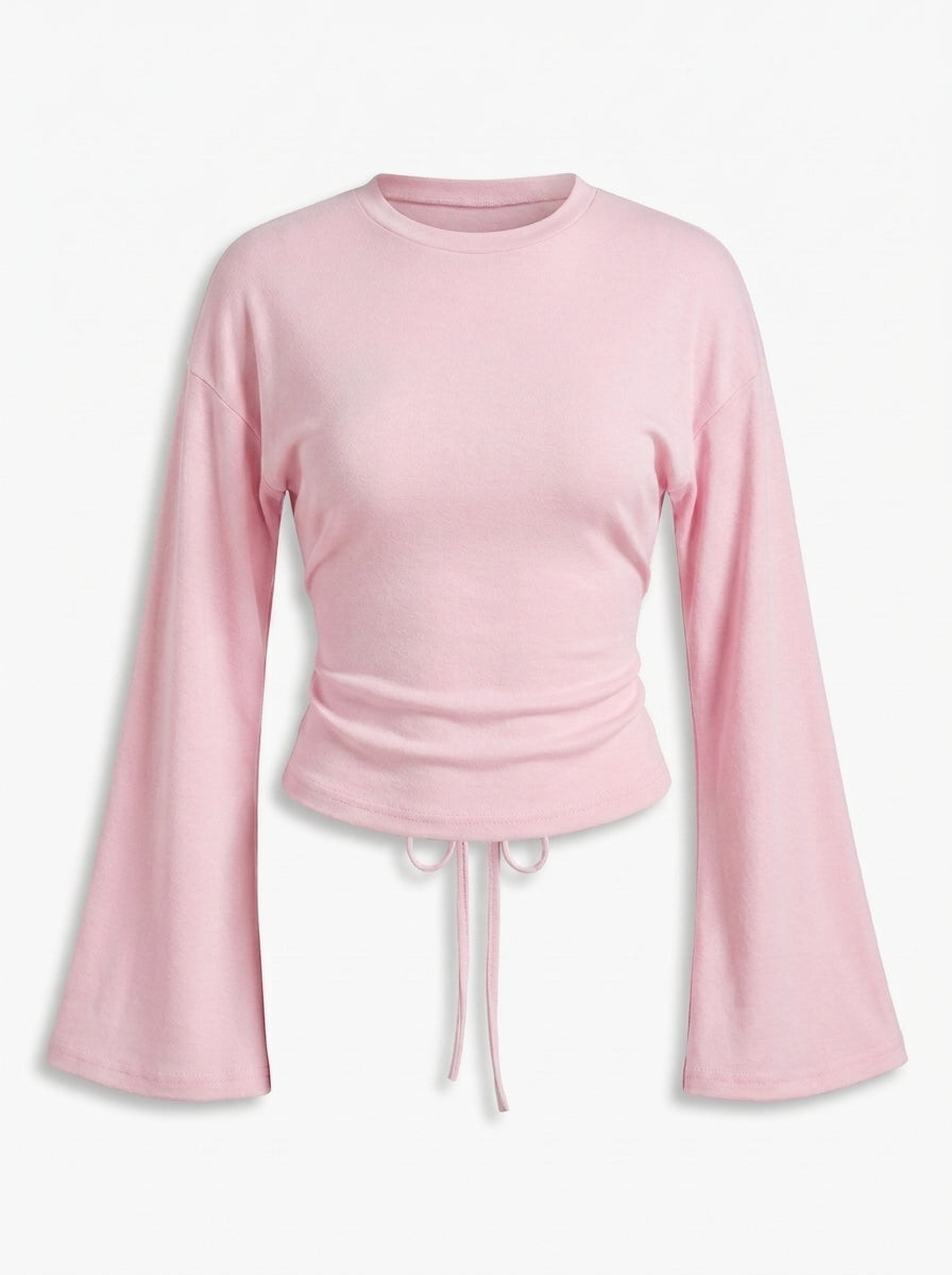 Top Séville rose — à plat